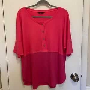Dokotoo pink short sleeve sweater - new without tags.  Never worn